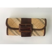 Cartera Rafia Marrón