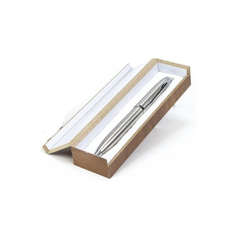 BOLIGRAFO PLATEADO CAJA