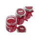 Vela aromática roja en tarro decorativo