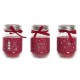 Vela aromática roja en tarro decorativo