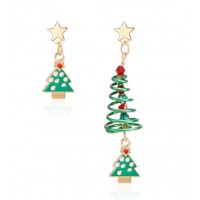 pendientes-navidad-arbol-verde