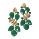 pendientes-dorados-verdes