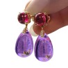 Pendientes Rosa Morado
