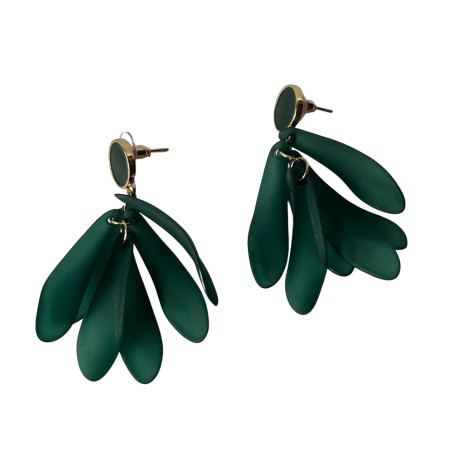 Pendientes Flor Verde Ingles