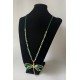 Collar Libélula Verde