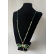 Collar Libélula Verde