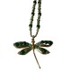 Collar Libélula Verde