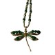 Collar Libélula Verde