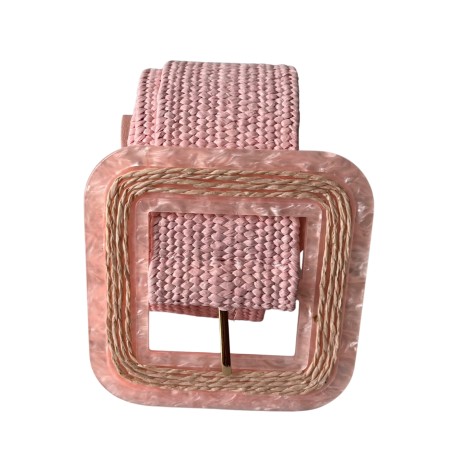 Cinturón Rafia Rosa