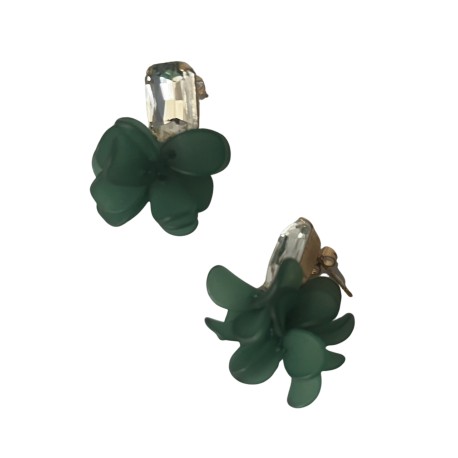 Pendientes Pétalos Verdes
