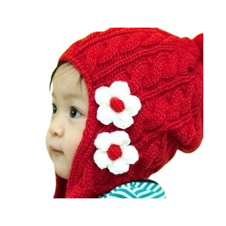Gorro Infantil Flores 