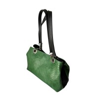 Bolso Piel Verde Primavera