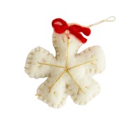 Adorno Navidad Estrella Blanca
