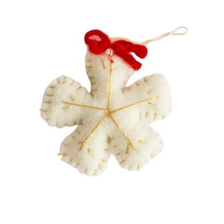 Adorno Navidad Estrella Blanca
