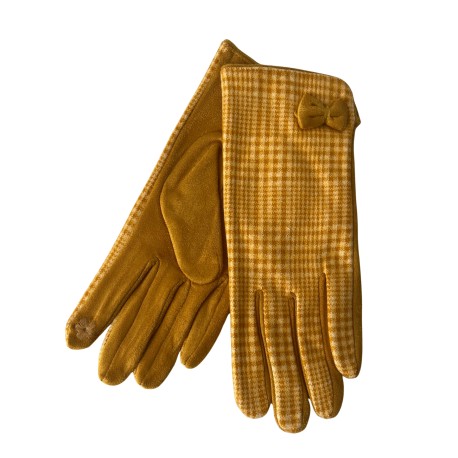Guantes Cuadros Amarillos
