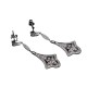 Pendientes Retro Plateados