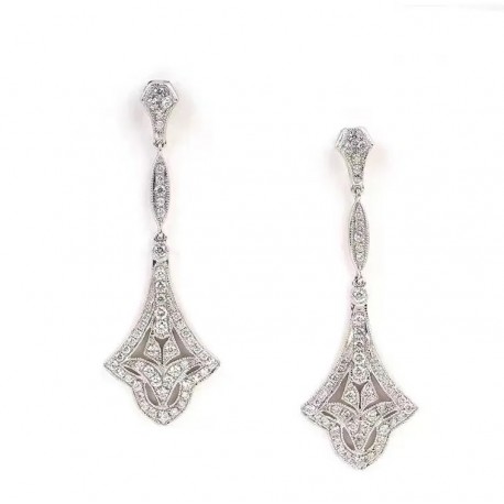 Pendientes Retro Plateados