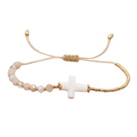 Pulsera Cruz Nácar