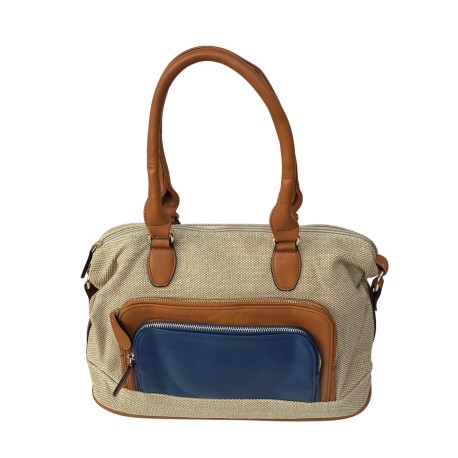 Bolso Asas Oxford Rafia Azul