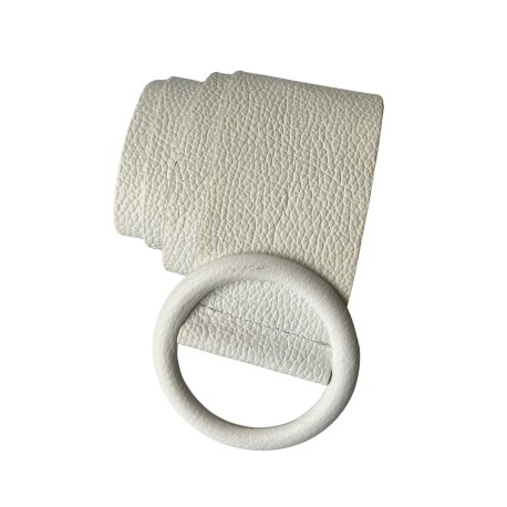 Cinturón Piel Blanco