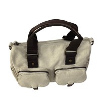 Bolso Asas Lona Beige Clásico