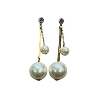 Pendientes Dorados Perla