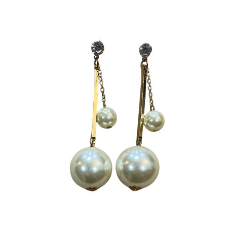 Pendientes Dorados Perla