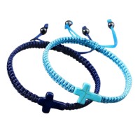 Pulsera Azul Cruz