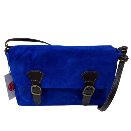 Bolso Piel Azul Intenso