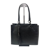 Bolso Asas Tachuelas Oscuro