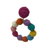 Pendientes Colores Rafia