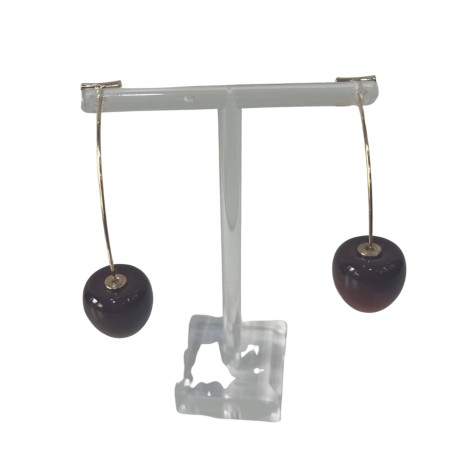 Pendientes Cerezas Rojas
