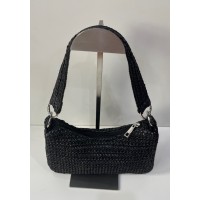 Bolso Rafia Oscuro Pequeño