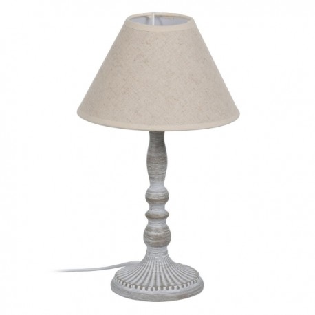 Lámpara Mesa Gris Retro