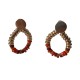 Pendientes Aros Lágrima Naranjas