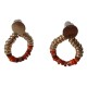 Pendientes Aros Lágrima Naranjas