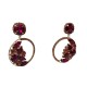 Pendientes Cristales Rosa Fucsia