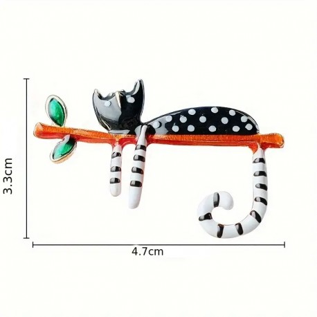 Broche Gato Lunares
