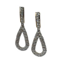 Pendientes Lágrima Brillante Dorada
