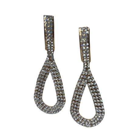 Pendientes Lágrima Brillante Dorada