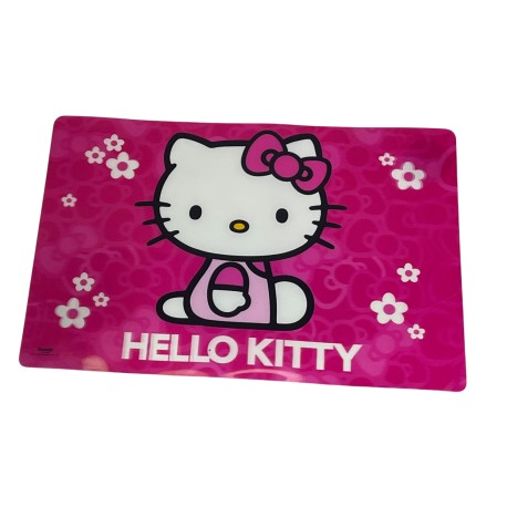 Mantel rosa de plástico con diseño Hello Kitty para todas las edades