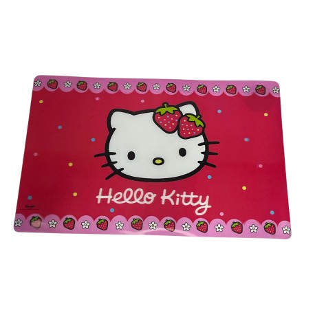 Mantel individual Hello Kitty de plástico fácil de limpiar