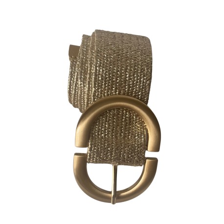 Cinturón Rafia Dorado I