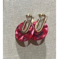 Pendientes Rojos Burdeos
