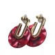 Pendientes Rojos Burdeos