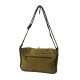 Bolso bandolera de lona camel con bolsillos y gran capacidad