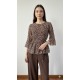 Camisa Ligera Manga 3/4 con Lazo 