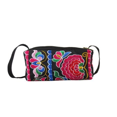 Bolso bordado flores