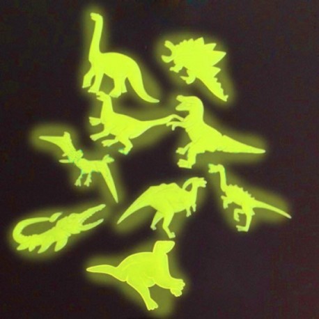 DINOSAURIOS FLUORESCENTES INFANTIL