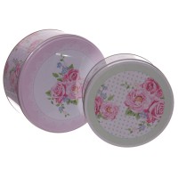 Caja Metal Rosas XL